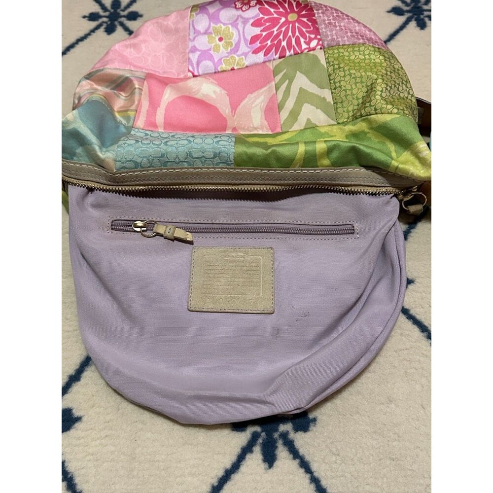 Coach Vintage Y2K Hampton Pastel Patchwork Hobo Shoulder Bag 2005 374 - Picture 7 of 10